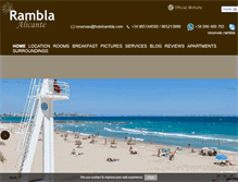 Tablet Screenshot of hotelrambla.es